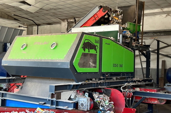 Eddy current separator ECS-E 2000 BULL – сепарация металлов из твёрдого альтернативного топлива RDF