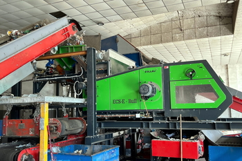 Eddy current separator ECS-E 2000 BULL – сепарация металлов из твёрдого альтернативного топлива RDF