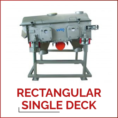 RECTANGULAR SINGLE DECK — Прямоугольное вибрационное сито для чрезвычайно сложных случаев применения